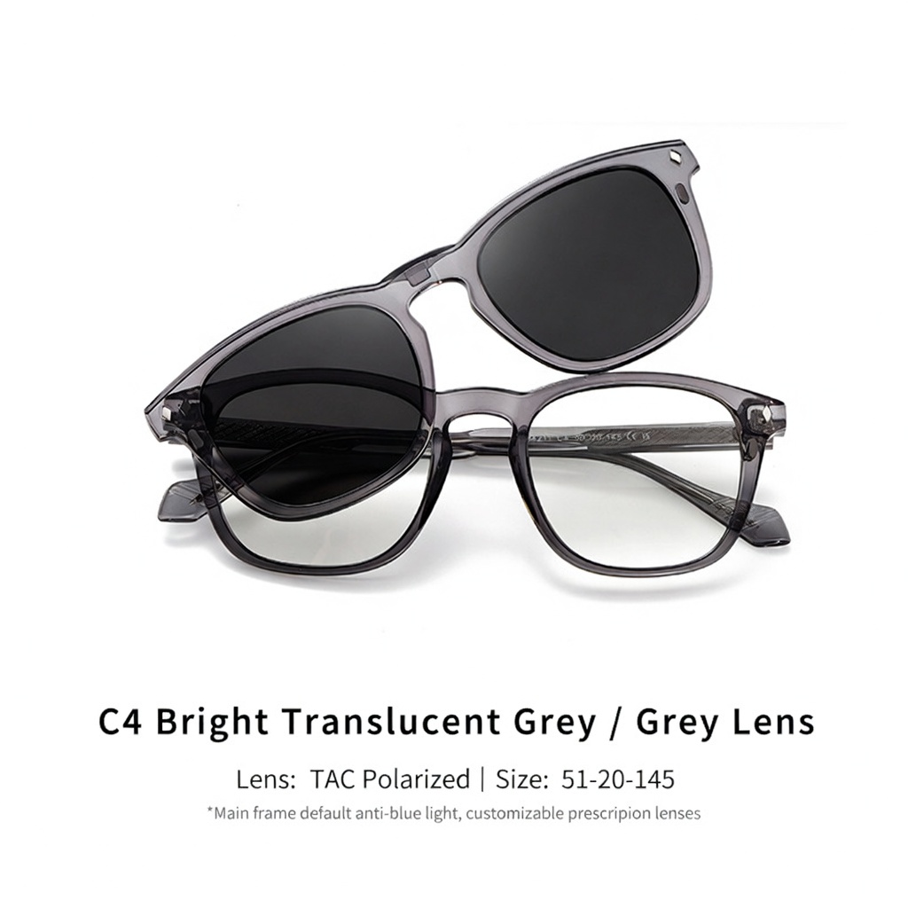 Eyeao Magnetic Polarized Blue light blocking Sunglasses S34211