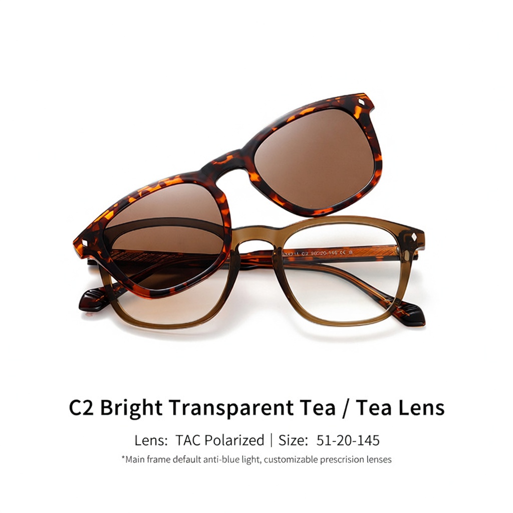 Eyeao Magnetic Polarized Blue light blocking Sunglasses S34211