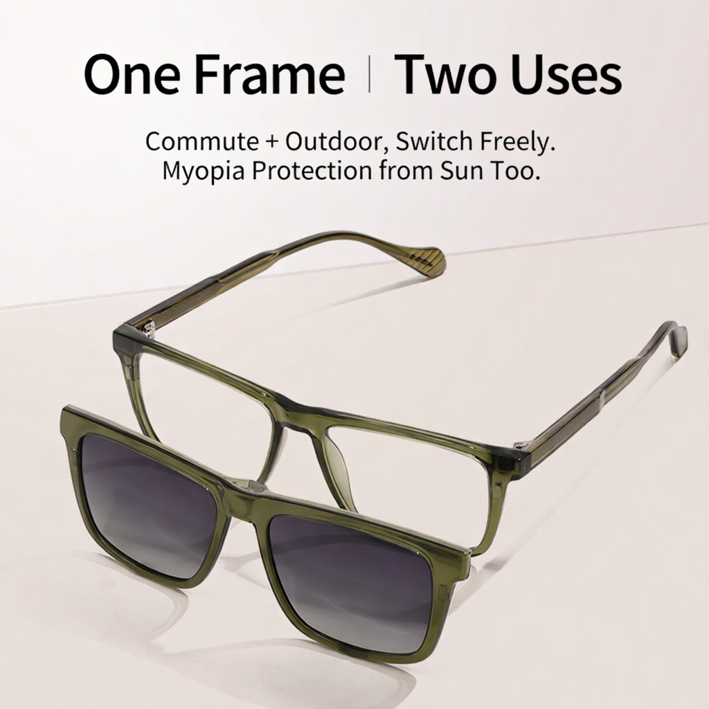 Eyeao Polarized Magnetic Blue light blocking Sunglasses S34207