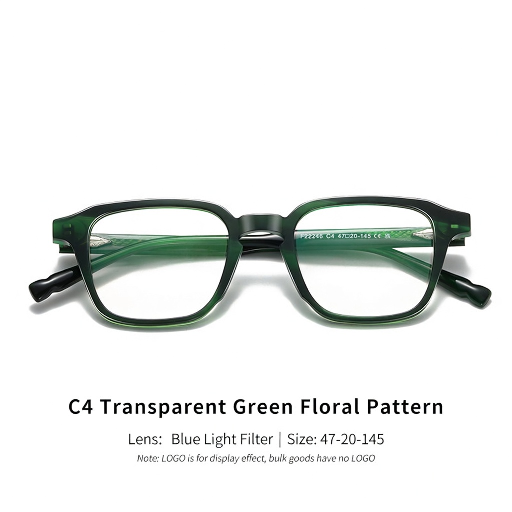 Eyeao Square Acetate Blue light blocking Optical frames F22246