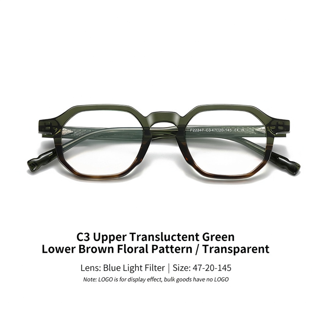 Eyeao Square Acetate Blue light blocking Optical frames F22247