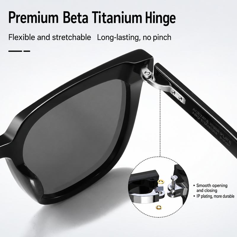 Eyeao Titanium Acetate Nylon UV400 Sunglasses P1002