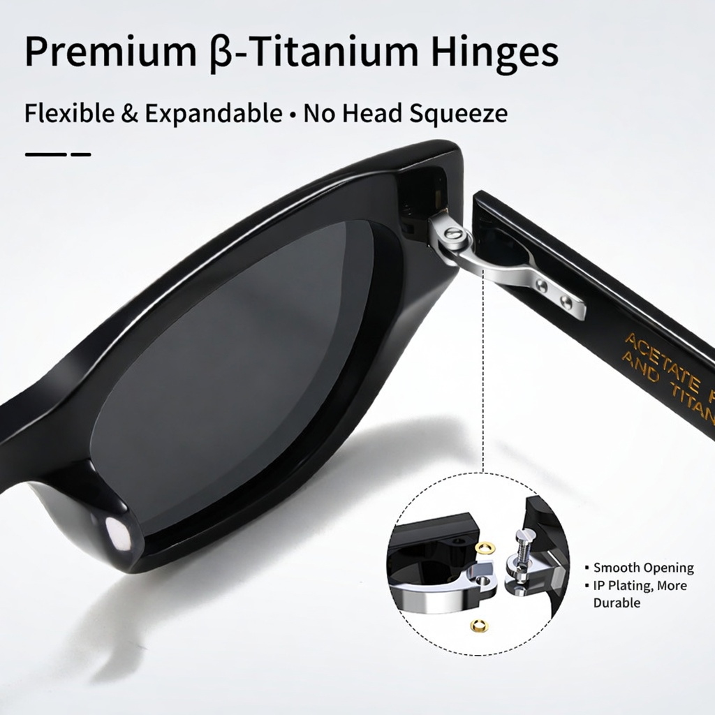 Eyeao Oval Acetate UV400 Sunglasses P1005