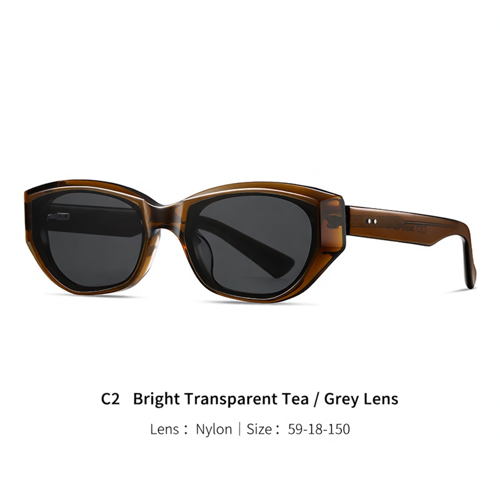 Eyeao Oval Acetate UV400 Sunglasses P1005