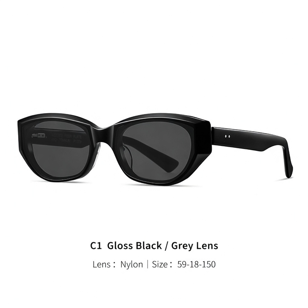 Eyeao Oval Acetate UV400 Sunglasses P1005