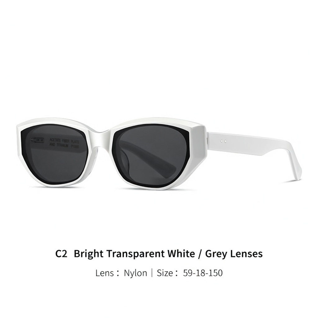 Eyeao Oval Acetate UV400 Sunglasses P1005