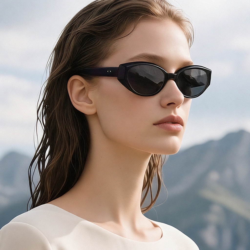 Eyeao Cat eye Acetate UV400 Sunglasses P1006