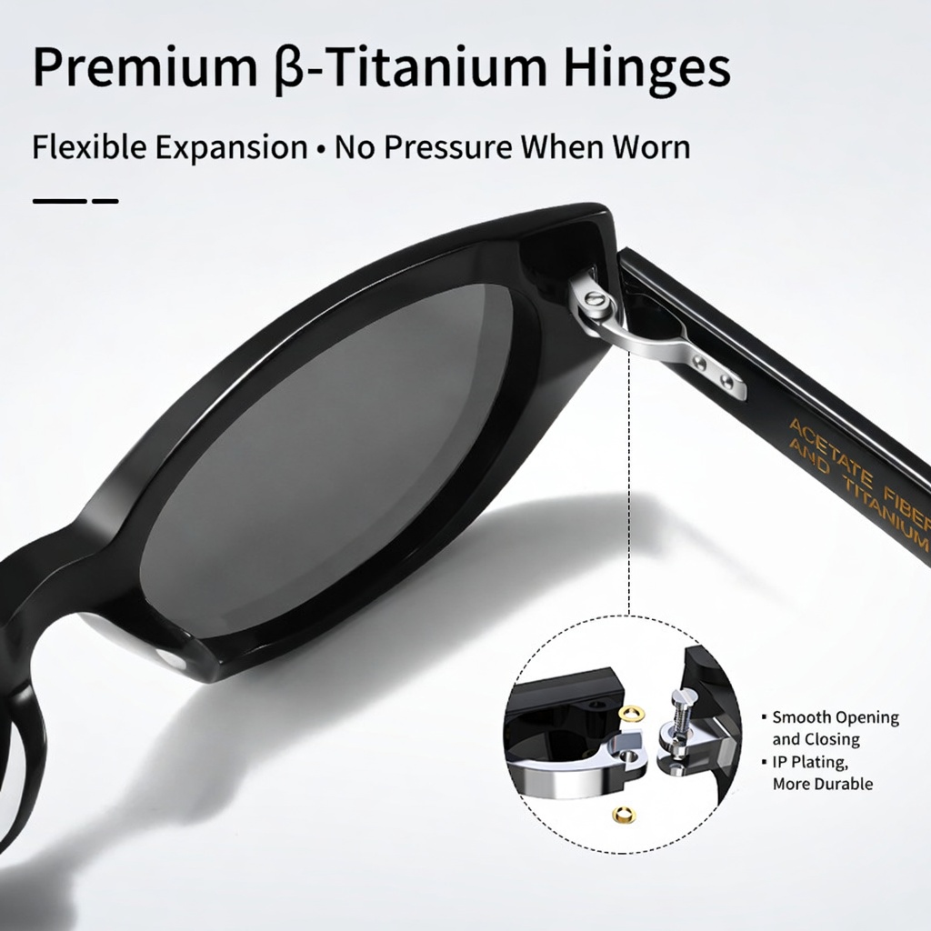 Eyeao Cat eye Acetate UV400 Sunglasses P1006