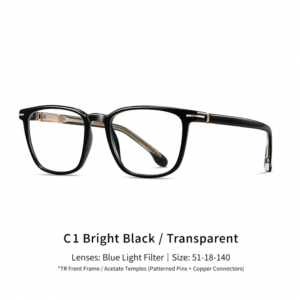 Eyeao Acetate Blue light blocking Optical frames F32205
