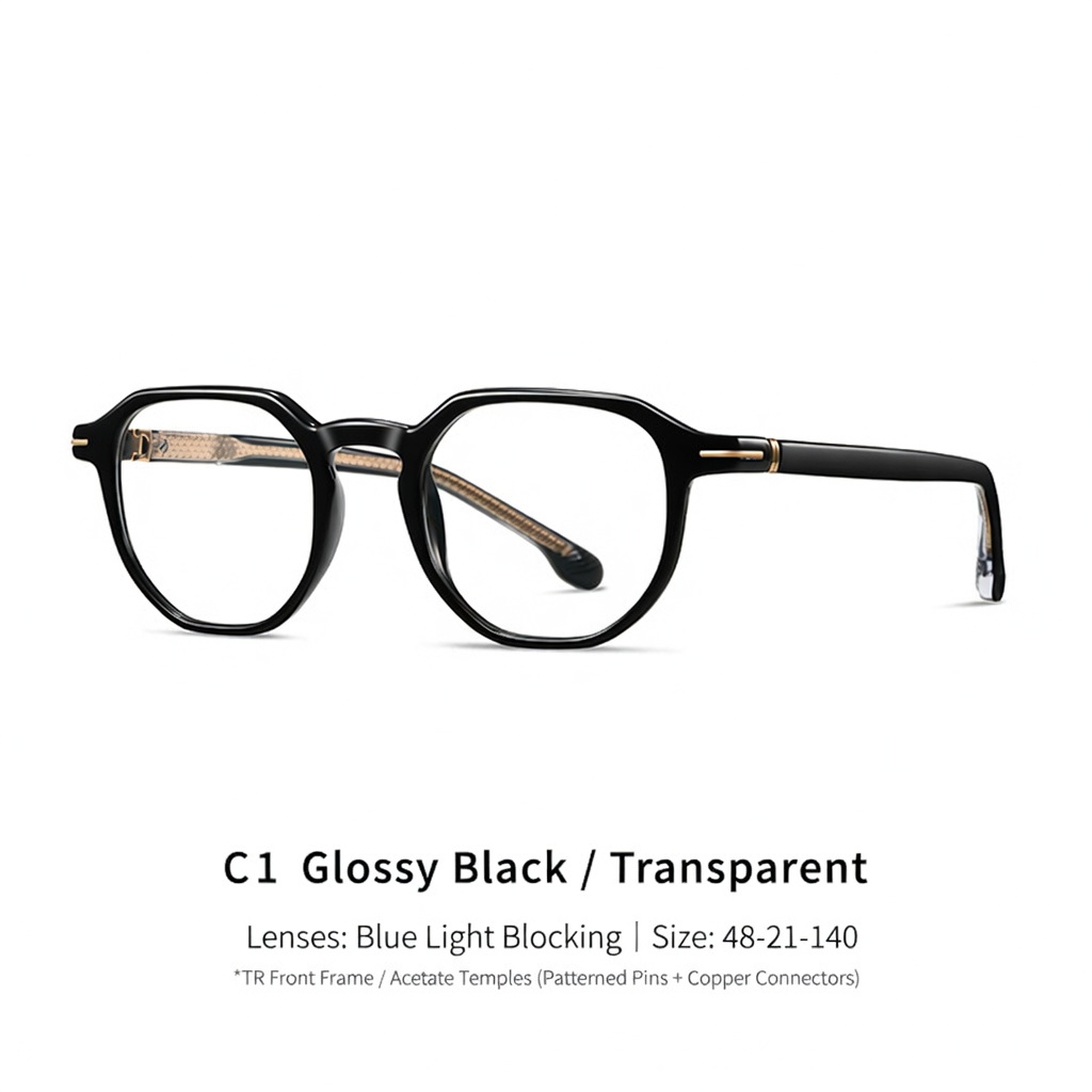 Eyeao Acetate Blue light blocking Optical frames F32207