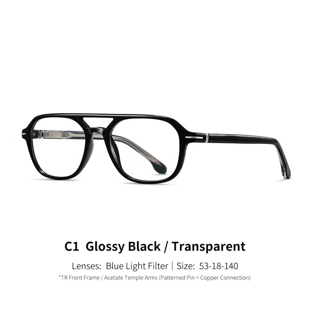 Eyeao Acetate Blue light blocking Optical frames F32203
